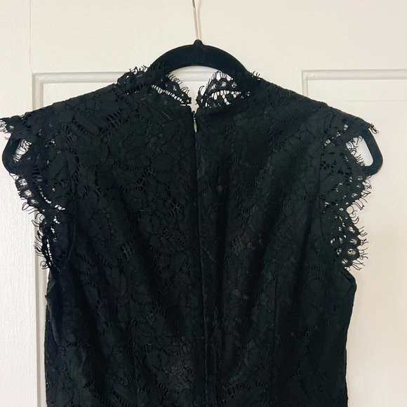 Rachel Zoe Reesa Scalloped Lace Jumpsuit, Black, 2 - Picture 4 of 12